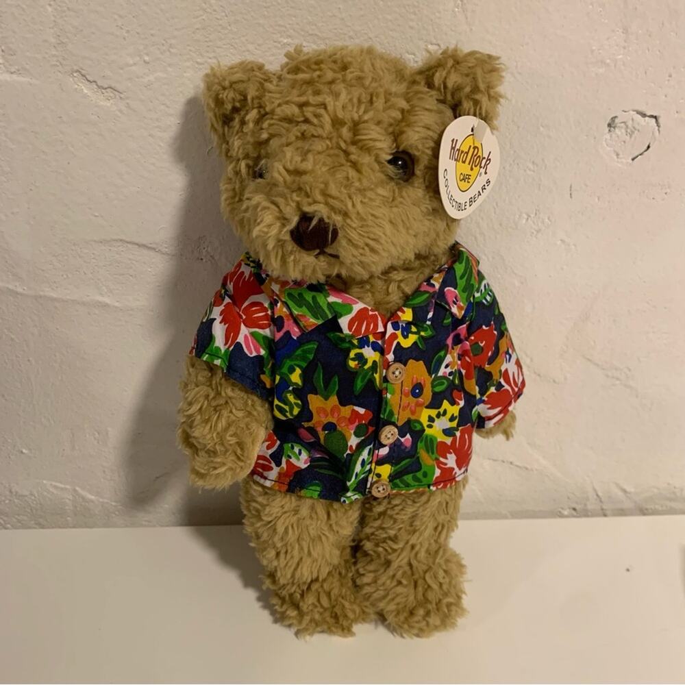 Hard Rock Cafe Cayman Islands Hawaiian Shirt Bear